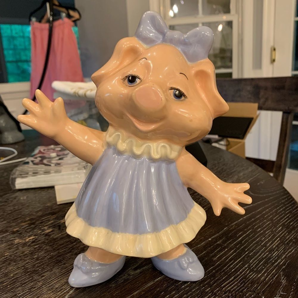 Vintage Gare Inc 1979 Large Pig Figurine